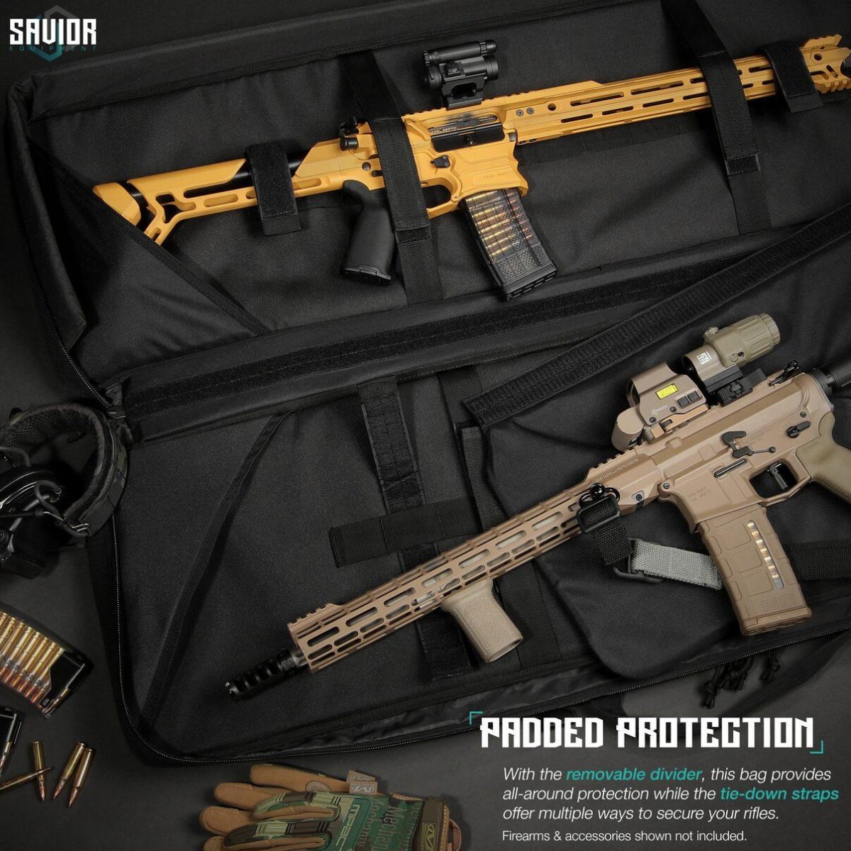 Savior Equipment SPECIALIST – DOUBLE RIFLE CASE 36″ Tan - Afbeelding 5