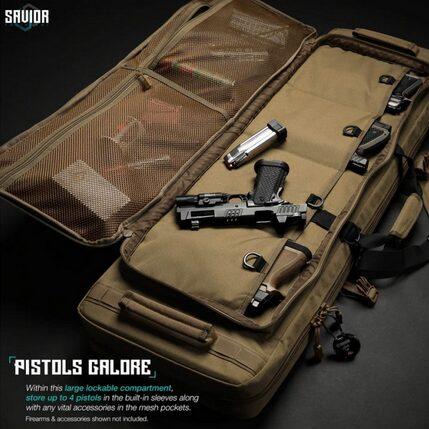 Savior Equipment SPECIALIST – DOUBLE RIFLE CASE 36″ Tan - Afbeelding 4