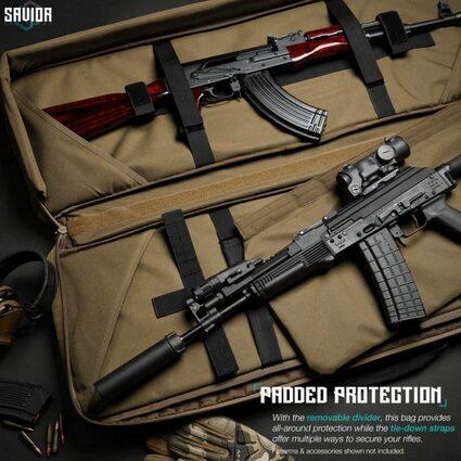 Savior Equipment SPECIALIST – DOUBLE RIFLE CASE 36″ Tan - Afbeelding 6