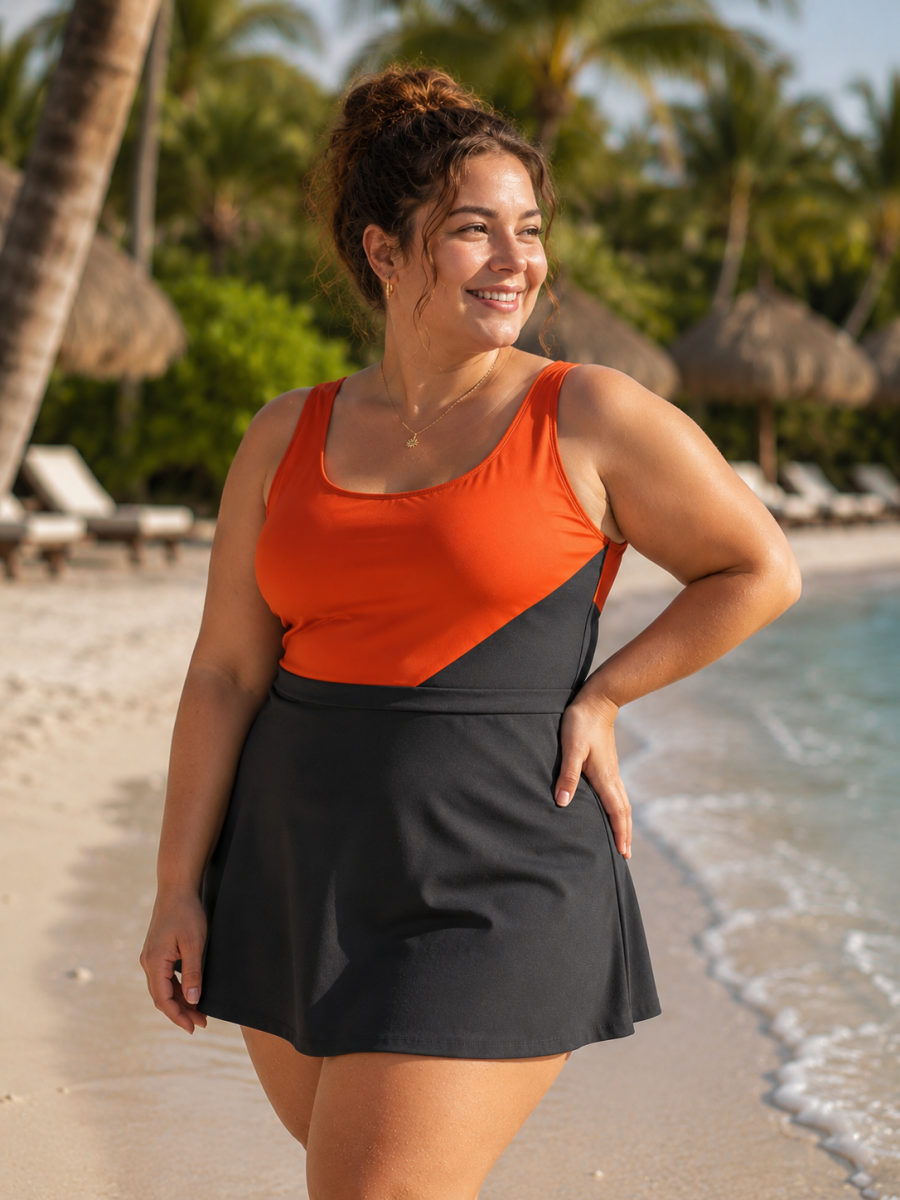 Plus size incontinentie zwemjurkje - Afbeelding 2